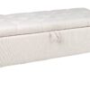 Ławka CASTLE LOCKER 100 cm ze schowkiem – tkanina strukturalna beige 40408