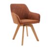 Krzesło obrotowe LIVORNO 180° – mikrofibra brown 41313