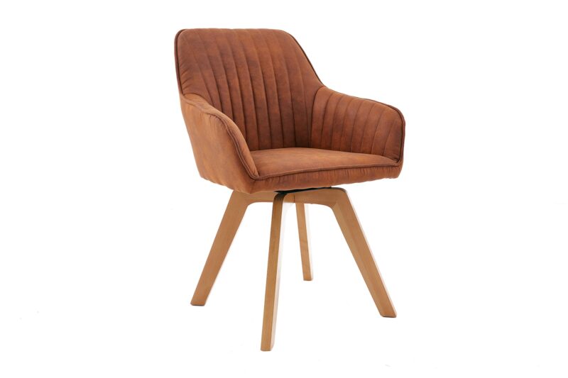 Krzesło obrotowe LIVORNO 180° – mikrofibra brown 41313