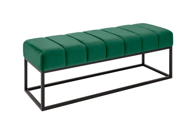 Ławka PETIT BEAUTE 110 cm – welur emerald green 40316