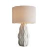 Lampa stołowa ELEGANCIA 65 cm – biało-złota, ceramiczna podstawa 46011