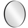 Lustro ścienne PORTRAIT 75 cm – okrągłe lustro w czarnej aluminiowej ramie 48238