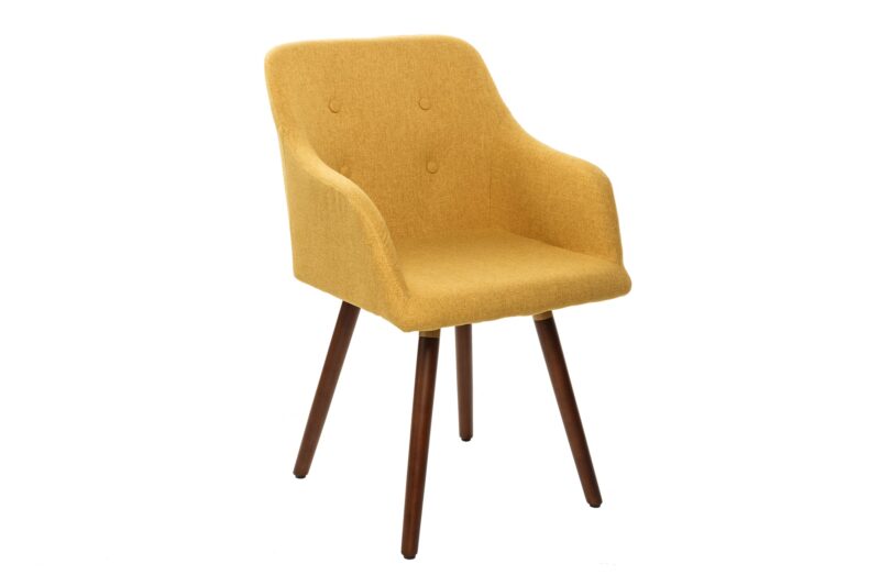 Krzesło SCANDINAVIA MASTERPIECE – tkanina strukturalna mustard yellow 40124