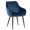 Krzesło TURIN z podłokietnikami – welur royal blue 39527