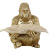 Figurka dekoracyjna GORILLA 40 cm – złoty goryl 48063
