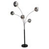 Lampa podłogowa LIQUID DIAMOND 200 cm – smoke, szaro-srebrna 48502