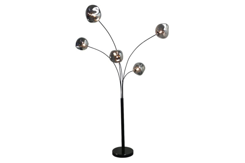 Lampa podłogowa LIQUID DIAMOND 200 cm – smoke, szaro-srebrna 48502