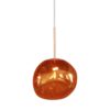 Lampa wisząca LIQUID DIAMOND 20 cm – szklany klosz, bursztynowa 46015