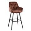 Hoker MILANO 75 cm z podłokietnikami – welur brown 41962