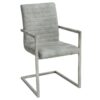 Krzesło wspornikowe LOFT – mikrofibra stone grey 38497