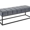 Ławka PETIT BEAUTE 110 cm – welur silver grey 44267