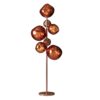 Lampa podłogowa LIQUID DIAMOND 170 cm – 7 szklanych kloszy, miedziana 46023