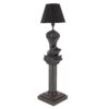 Lampa stołowa DAVID 70 cm – czarna rzeźba 48062