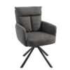 Krzesło obrotowe BIG GEORGE 360° – tkanina strukturalna dark grey 42082
