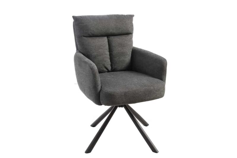 Krzesło obrotowe BIG GEORGE 360° – tkanina strukturalna dark grey 42082