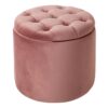 Pufa MODERN BAROCK ze schowkiem 50 cm – welur dusky pink 40736