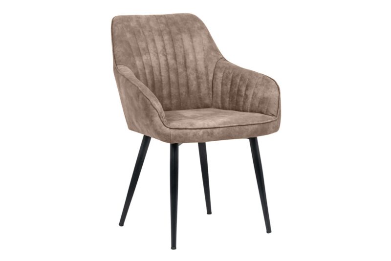 Krzesło TURIN z podłokietnikami – mikrofibra grey 38790