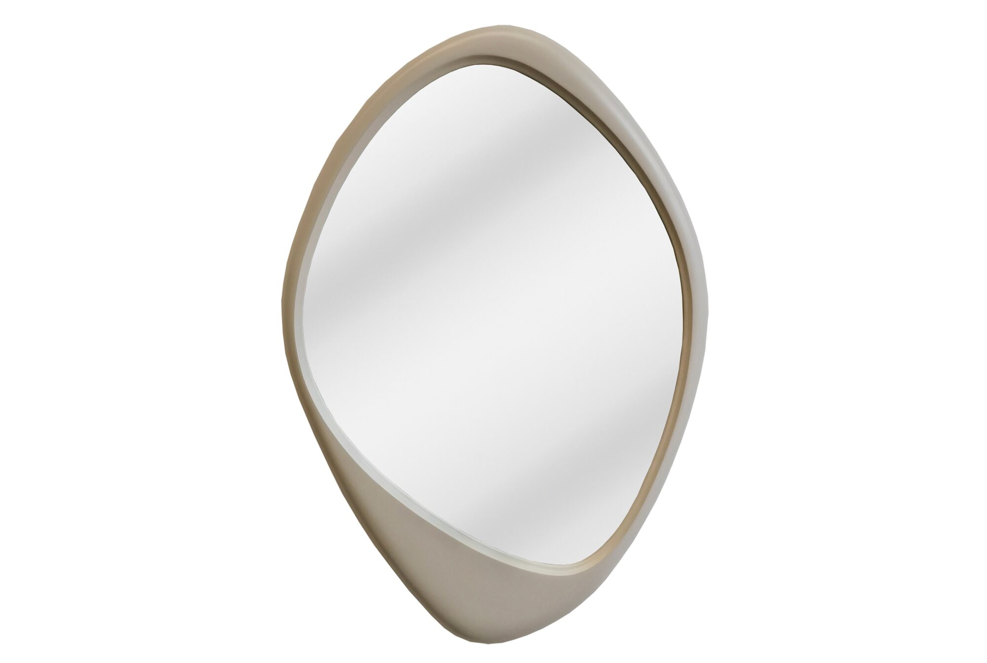 Lustro ścienne ORGANIC 90 cm – rama greige 48129