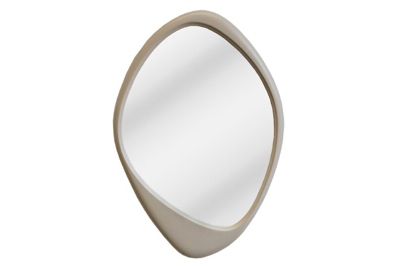 Lustro ścienne ORGANIC 90 cm – rama greige 48129