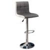 Hoker MODENA 90–115 cm – tkanina textured grey i skóra ekologiczna white 36829