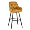 Hoker MILANO 75 cm z podłokietnikami – welur mustard yellow 41959