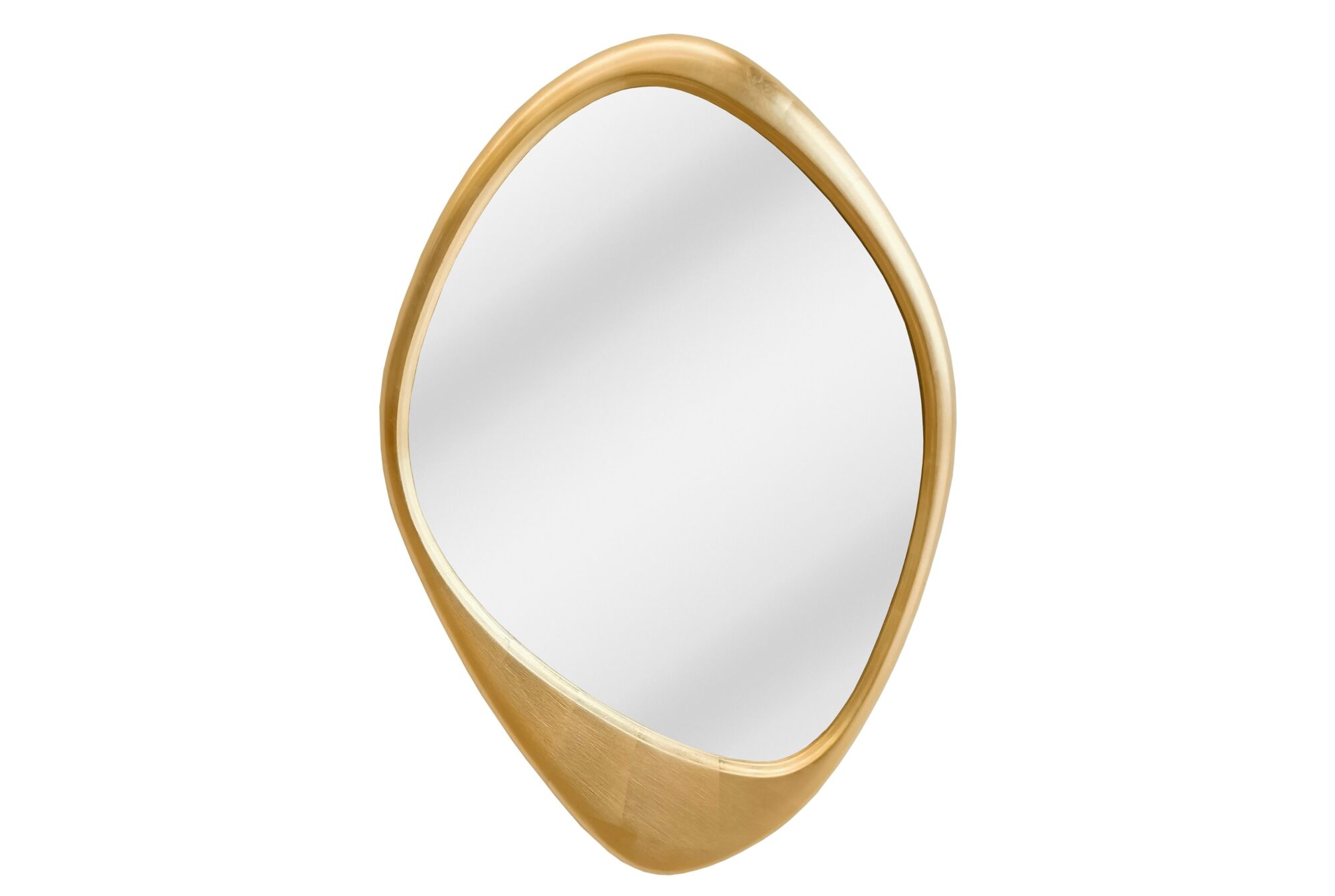Lustro ścienne ORGANIC 90 cm – złota rama 48127