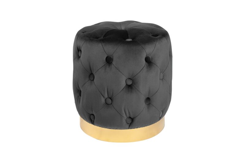 Pufa MODERN BAROCK 35 cm – welur black 40732