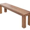 Ławka MAKASSAR 140 cm – lite drewno sheesham naturalne 15521