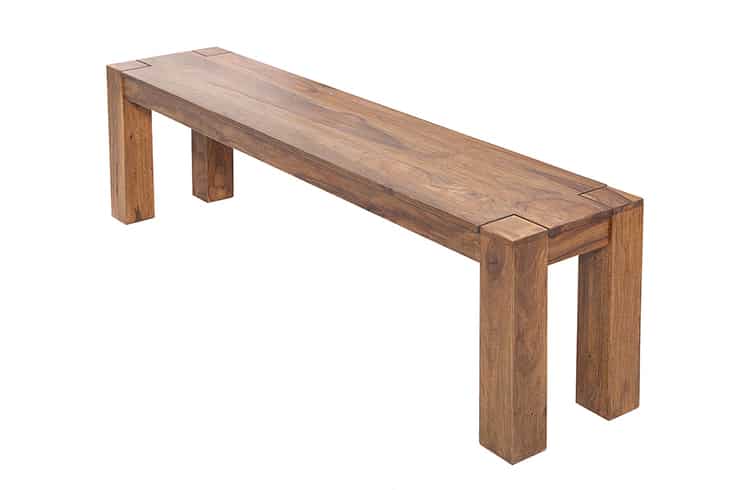 Ławka MAKASSAR 140 cm – lite drewno sheesham naturalne 15521