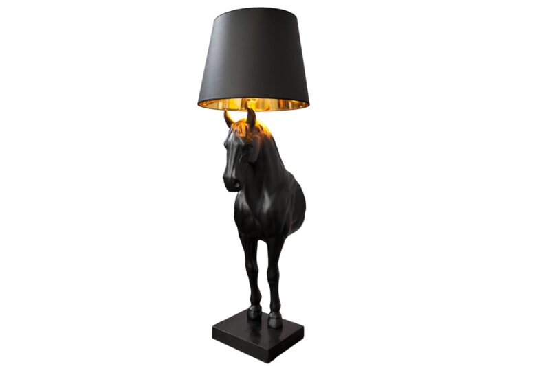 Lampa podłogowa BLACK BEAUTY 130 cm – czarny koń 6530082