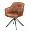 Krzesło obrotowe EUPHORIA 180° z podłokietnikami – welur brown 40262