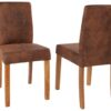 Krzesło GENUA – mikrofibra vintage light coffee 35254