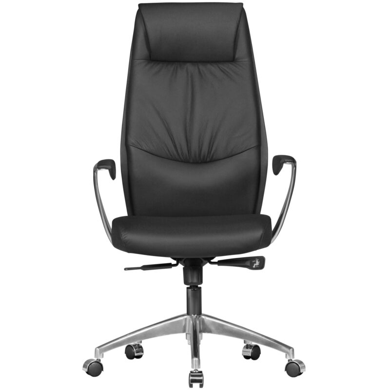 Fotel biurowy OXFORD XXL – skóra naturalna czarna SPM1.141