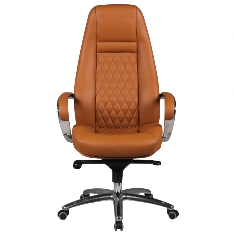 Fotel biurowy AUSTIN – skóra naturalna karmelowa SPM1.299
