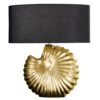Lampa stołowa SHELL – złota podstawa, bez abażuru 42737