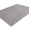 Dywan WAVE 170 × 240 cm – szary, miękki dywan z poliestru 43130