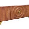 Komoda GOLDEN SUNSET 180 cm – brązowa komoda 3D z drewna mango 49230