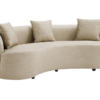 Sofa ATELIER 230 cm – 3-osobowa, welur beżowy 48358