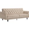 Sofa rozkładana MAISON BELLE AFFAIRE 220 cm – welur Champagne Beige 48917