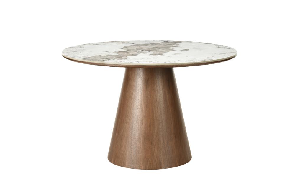 Stół jadalniany UNIQUE 120 cm – okrągły, fornir dębowy 48524
