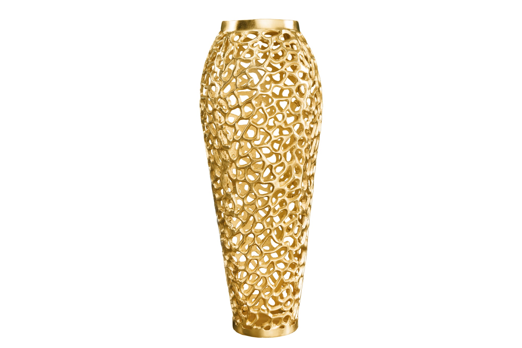 Wazon dekoracyjny ABSTRACT LEAF 65 cm – złoty 43221