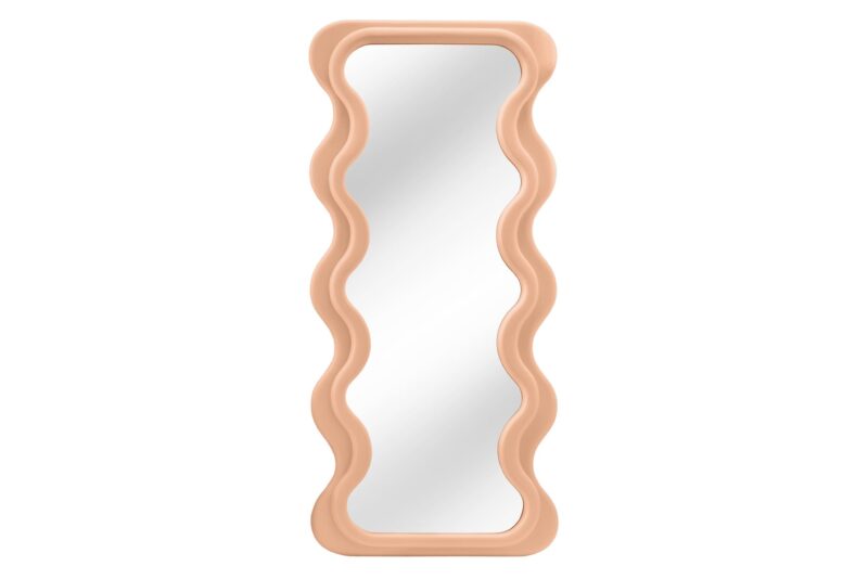 Lustro ścienne CURVY 160 cm – designerskie lustro z falowaną ramą 44676