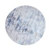 Dywan MODERN ART Ø150 cm – okrągły niebieski dywan bawełniany 41268