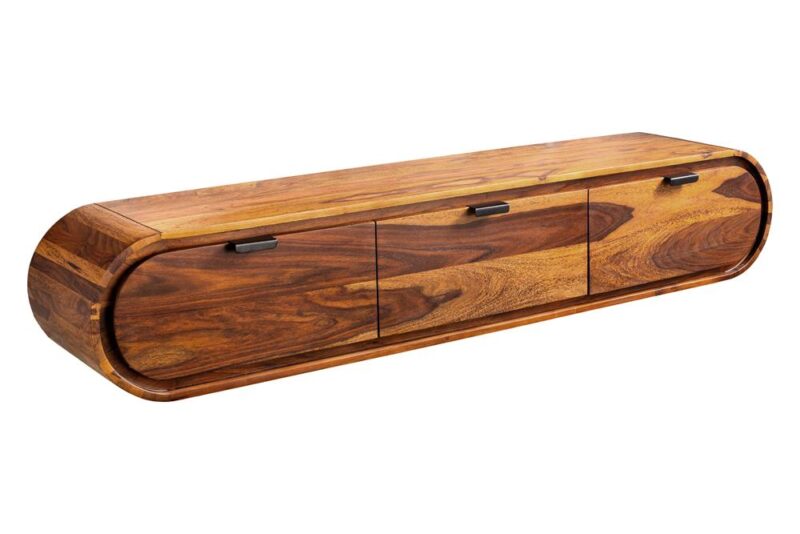 Szafka RTV wisząca ORGANIC 160 cm – drewno sheesham 47755