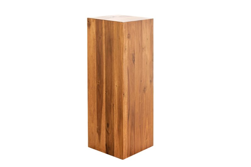 Postument dekoracyjny COLUMNA 75 cm – lite drewno akacjowe 44977