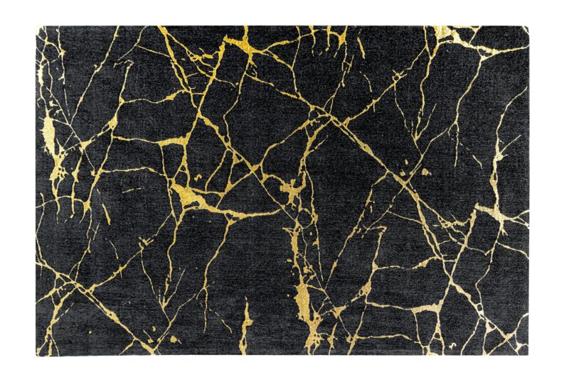 Dywan MARBLE 160 × 240 cm – czarno-złoty 43724