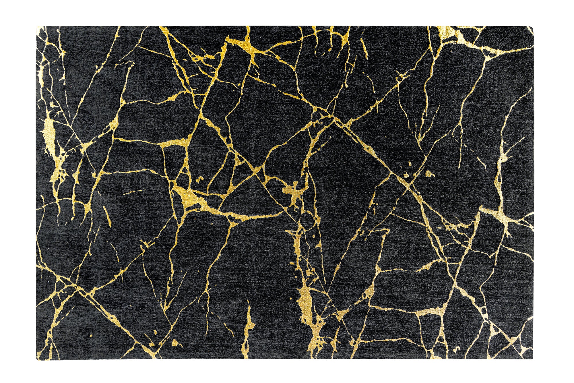 Dywan MARBLE 160 × 240 cm – czarno-złoty 43724