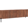 Szafka RTV ADLON 200 cm – lite drewno mango, fronty 3D 47585