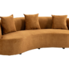 Sofa ATELIER 230 cm – 3-osobowa, welur musztardowy 49131
