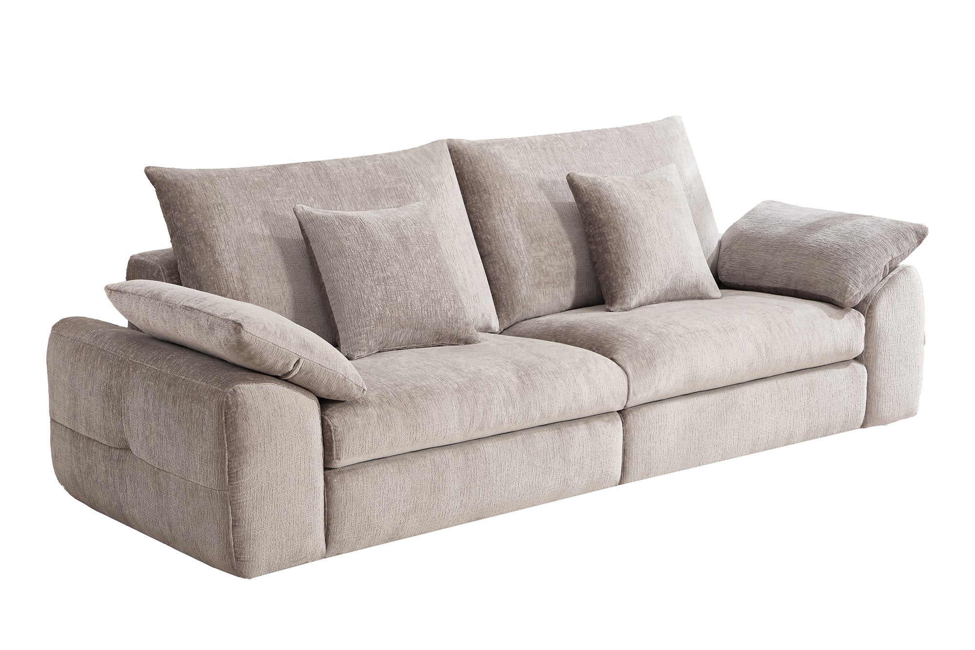 Sofa SOHO 260 cm – 4-osobowa, szenilowa beżowa 48154